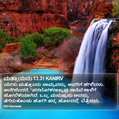 ಮತ್ತಾಯನು 13:31 KANIRV Bible Verse Image