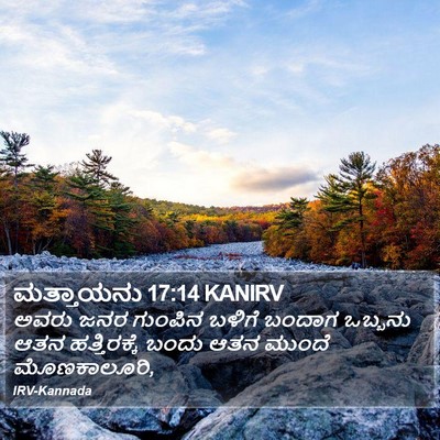 ಮತ್ತಾಯನು 17:14 KANIRV Bible Verse Image