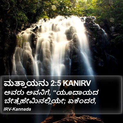 ಮತ್ತಾಯನು 2:5 KANIRV Bible Verse Image