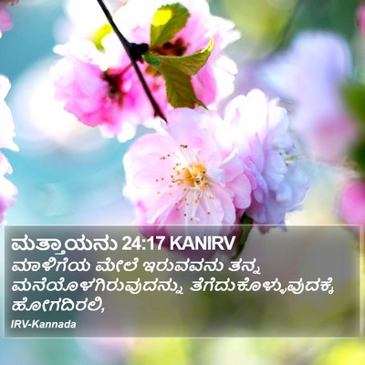 ಮತ್ತಾಯನು 24:17 KANIRV Bible Verse Image