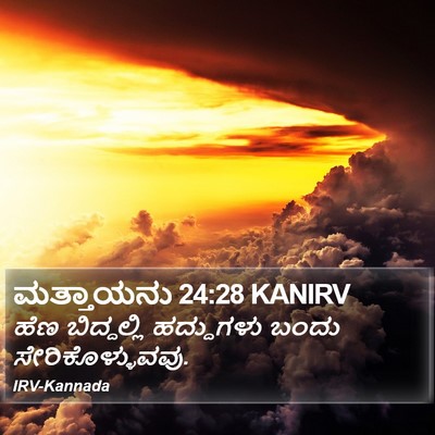 ಮತ್ತಾಯನು 24:28 KANIRV Bible Verse Image