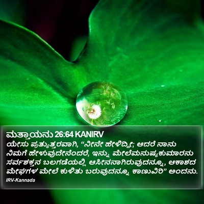 ಮತ್ತಾಯನು 26:64 KANIRV Bible Verse Image