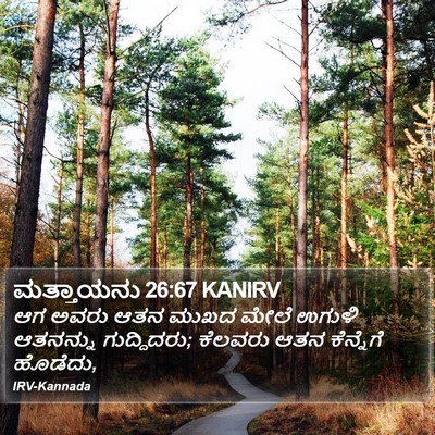 ಮತ್ತಾಯನು 26:67 KANIRV Bible Verse Image