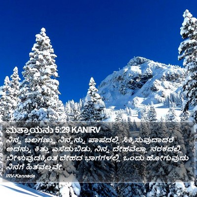 ಮತ್ತಾಯನು 5:29 KANIRV Bible Verse Image
