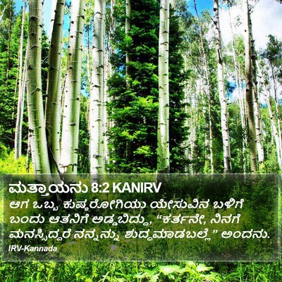 ಮತ್ತಾಯನು 8:2 KANIRV Bible Verse Image