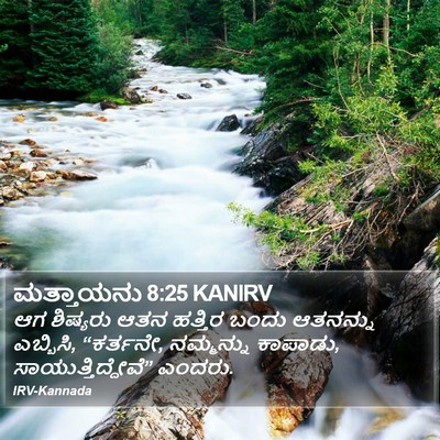 ಮತ್ತಾಯನು 8:25 KANIRV Bible Verse Image