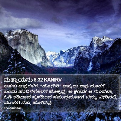 ಮತ್ತಾಯನು 8:32 KANIRV Bible Verse Image