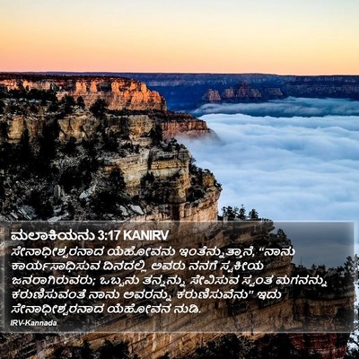 ಮಲಾಕಿಯನು 3:17 KANIRV Bible Verse Image
