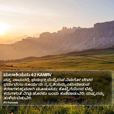 ಮಲಾಕಿಯನು 4:2 KANIRV Bible Verse Image