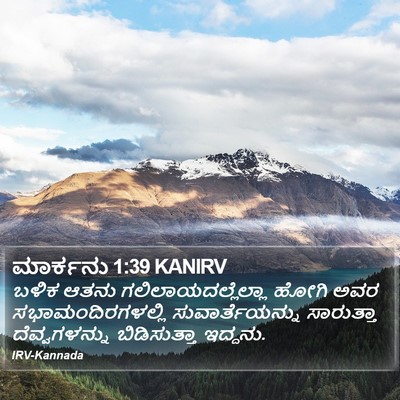 ಮಾರ್ಕನು 1:39 KANIRV Bible Verse Image