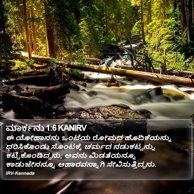 ಮಾರ್ಕನು 1:6 KANIRV Bible Verse Image