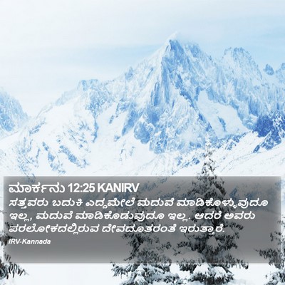 ಮಾರ್ಕನು 12:25 KANIRV Bible Verse Image