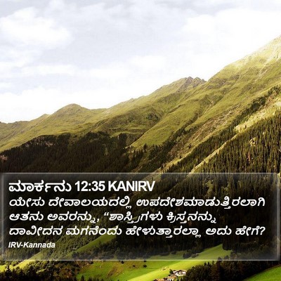 ಮಾರ್ಕನು 12:35 KANIRV Bible Verse Image
