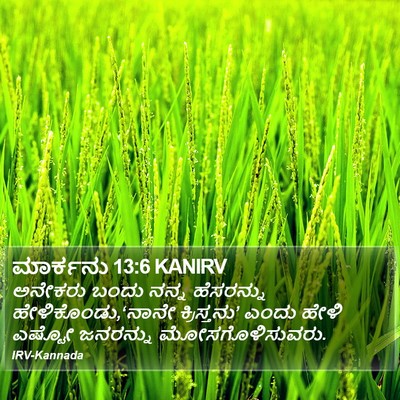 ಮಾರ್ಕನು 13:6 KANIRV Bible Verse Image