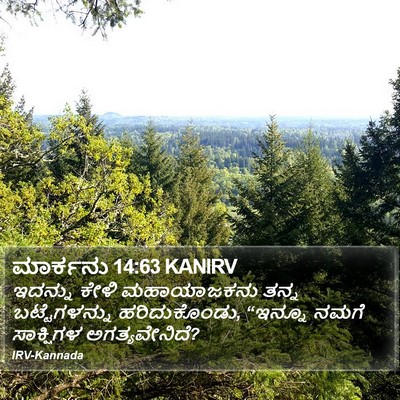 ಮಾರ್ಕನು 14:63 KANIRV Bible Verse Image