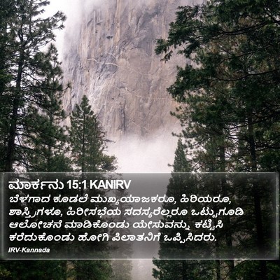 ಮಾರ್ಕನು 15:1 KANIRV Bible Verse Image