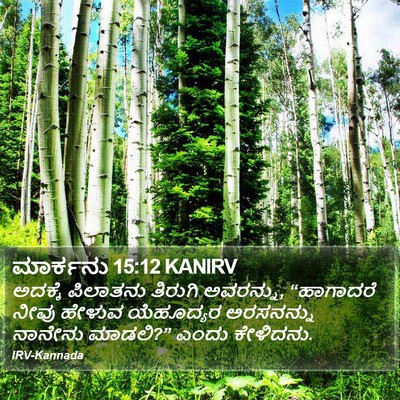 ಮಾರ್ಕನು 15:12 KANIRV Bible Verse Image