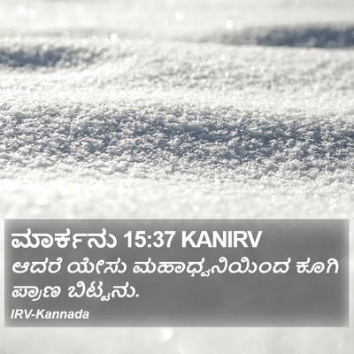 ಮಾರ್ಕನು 15:37 KANIRV Bible Verse Image