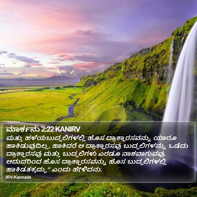 ಮಾರ್ಕನು 2:22 KANIRV Bible Verse Image