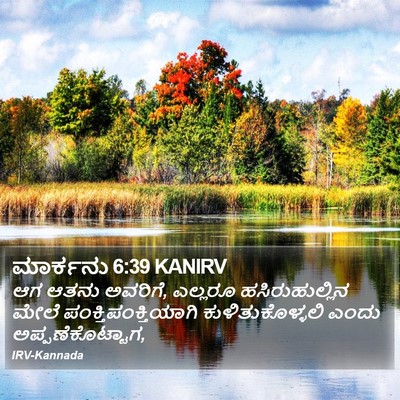 ಮಾರ್ಕನು 6:39 KANIRV Bible Verse Image