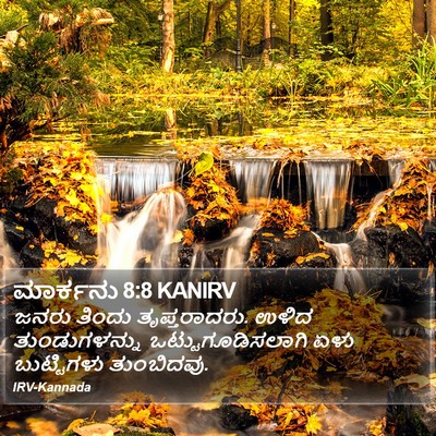 ಮಾರ್ಕನು 8:8 KANIRV Bible Verse Image