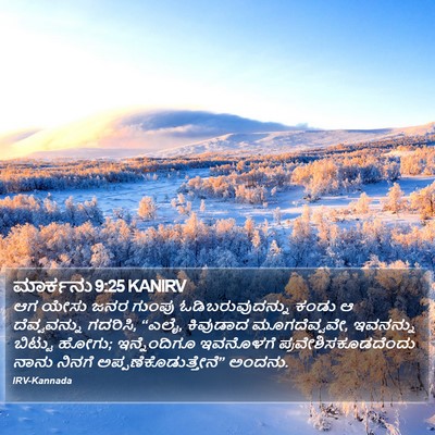 ಮಾರ್ಕನು 9:25 KANIRV Bible Verse Image