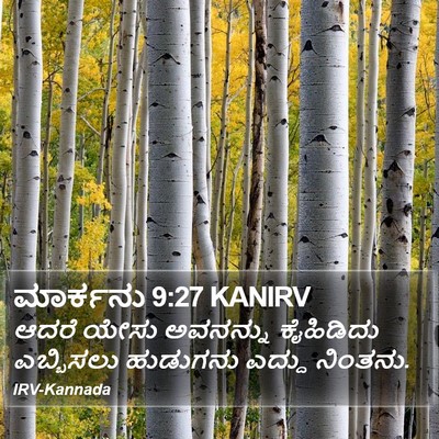 ಮಾರ್ಕನು 9:27 KANIRV Bible Verse Image