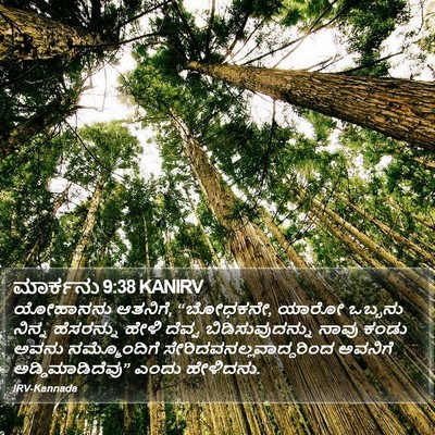 ಮಾರ್ಕನು 9:38 KANIRV Bible Verse Image