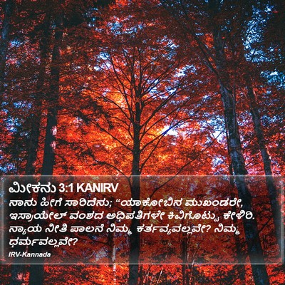 ಮೀಕನು 3:1 KANIRV Bible Verse Image