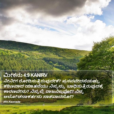 ಮೀಕನು 4:9 KANIRV Bible Verse Image