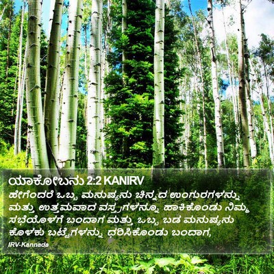 ಯಾಕೋಬನು 2:2 KANIRV Bible Verse Image