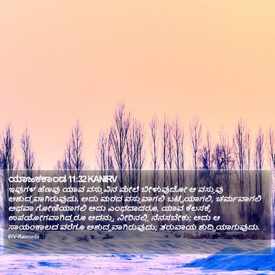 ಯಾಜಕಕಾಂಡ 11:32 KANIRV Bible Verse Image
