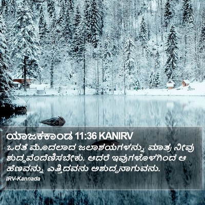 ಯಾಜಕಕಾಂಡ 11:36 KANIRV Bible Verse Image