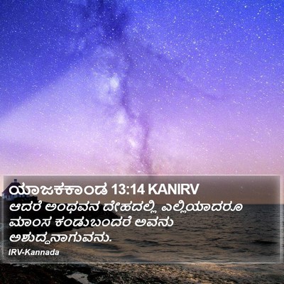 ಯಾಜಕಕಾಂಡ 13:14 KANIRV Bible Verse Image
