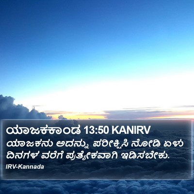 ಯಾಜಕಕಾಂಡ 13:50 KANIRV Bible Verse Image