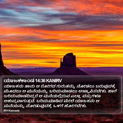 ಯಾಜಕಕಾಂಡ 14:36 KANIRV Bible Verse Image