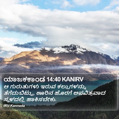 ಯಾಜಕಕಾಂಡ 14:40 KANIRV Bible Verse Image