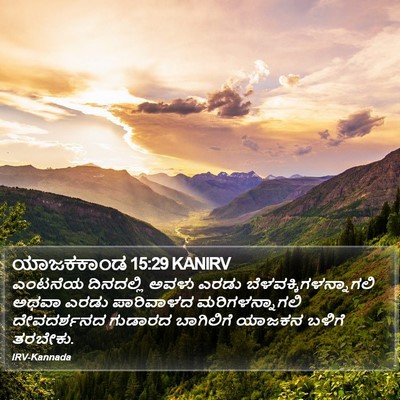 ಯಾಜಕಕಾಂಡ 15:29 KANIRV Bible Verse Image