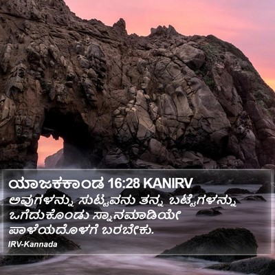 ಯಾಜಕಕಾಂಡ 16:28 KANIRV Bible Verse Image