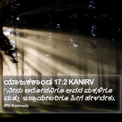 ಯಾಜಕಕಾಂಡ 17:2 KANIRV Bible Verse Image