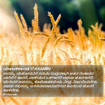 ಯಾಜಕಕಾಂಡ 17:4 KANIRV Bible Verse Image
