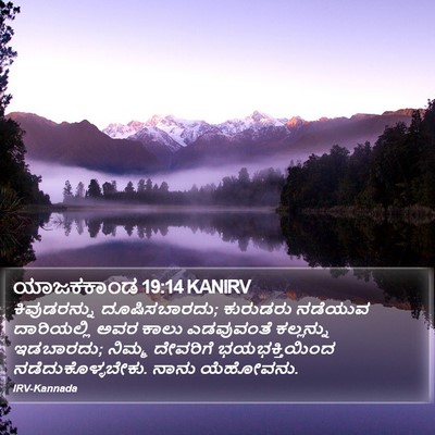 ಯಾಜಕಕಾಂಡ 19:14 KANIRV Bible Verse Image