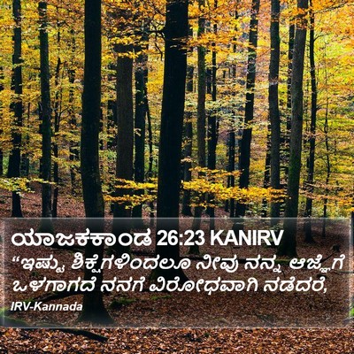 ಯಾಜಕಕಾಂಡ 26:23 KANIRV Bible Verse Image