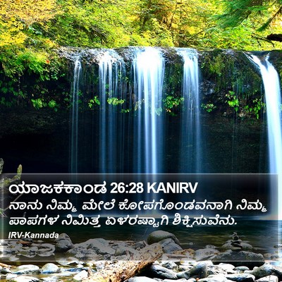 ಯಾಜಕಕಾಂಡ 26:28 KANIRV Bible Verse Image