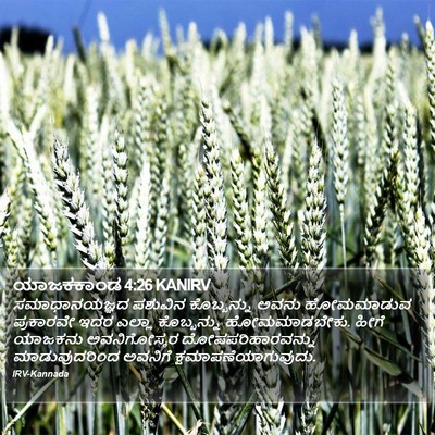 ಯಾಜಕಕಾಂಡ 4:26 KANIRV Bible Verse Image