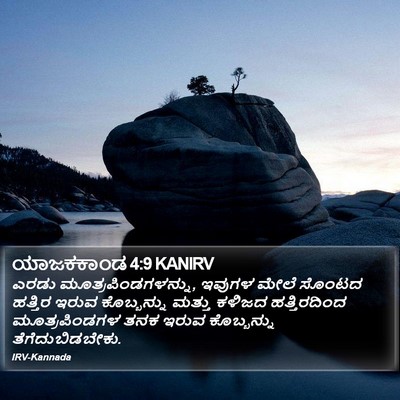 ಯಾಜಕಕಾಂಡ 4:9 KANIRV Bible Verse Image