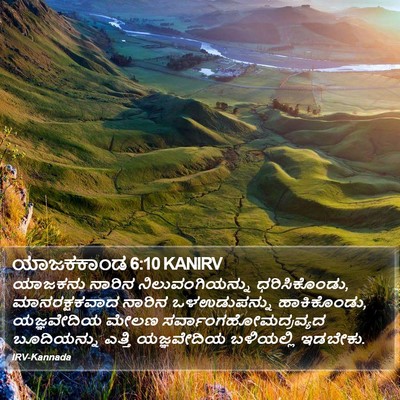 ಯಾಜಕಕಾಂಡ 6:10 KANIRV Bible Verse Image
