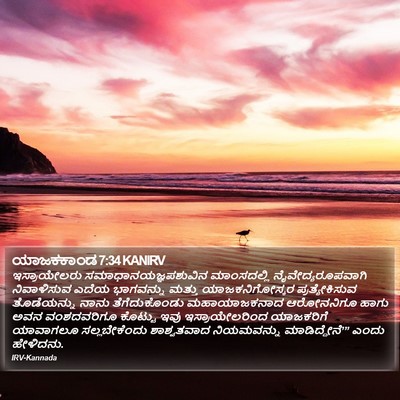 ಯಾಜಕಕಾಂಡ 7:34 KANIRV Bible Verse Image
