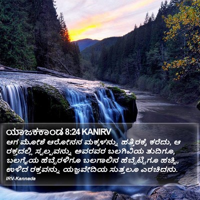 ಯಾಜಕಕಾಂಡ 8:24 KANIRV Bible Verse Image