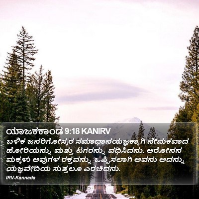 ಯಾಜಕಕಾಂಡ 9:18 KANIRV Bible Verse Image